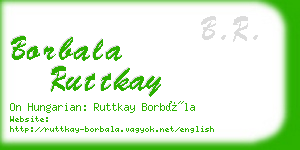 borbala ruttkay business card